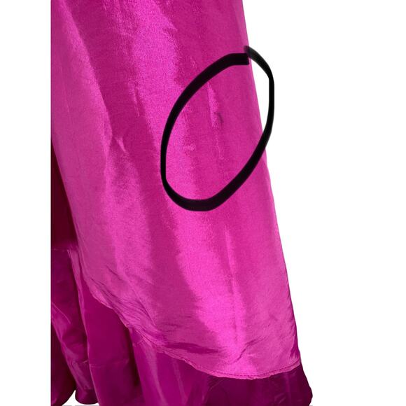 Calvin Klein Dress Pink Strappy V-Neck Mesh Evening Formal Maxi Gown Size 14 - Picture 6 of 11